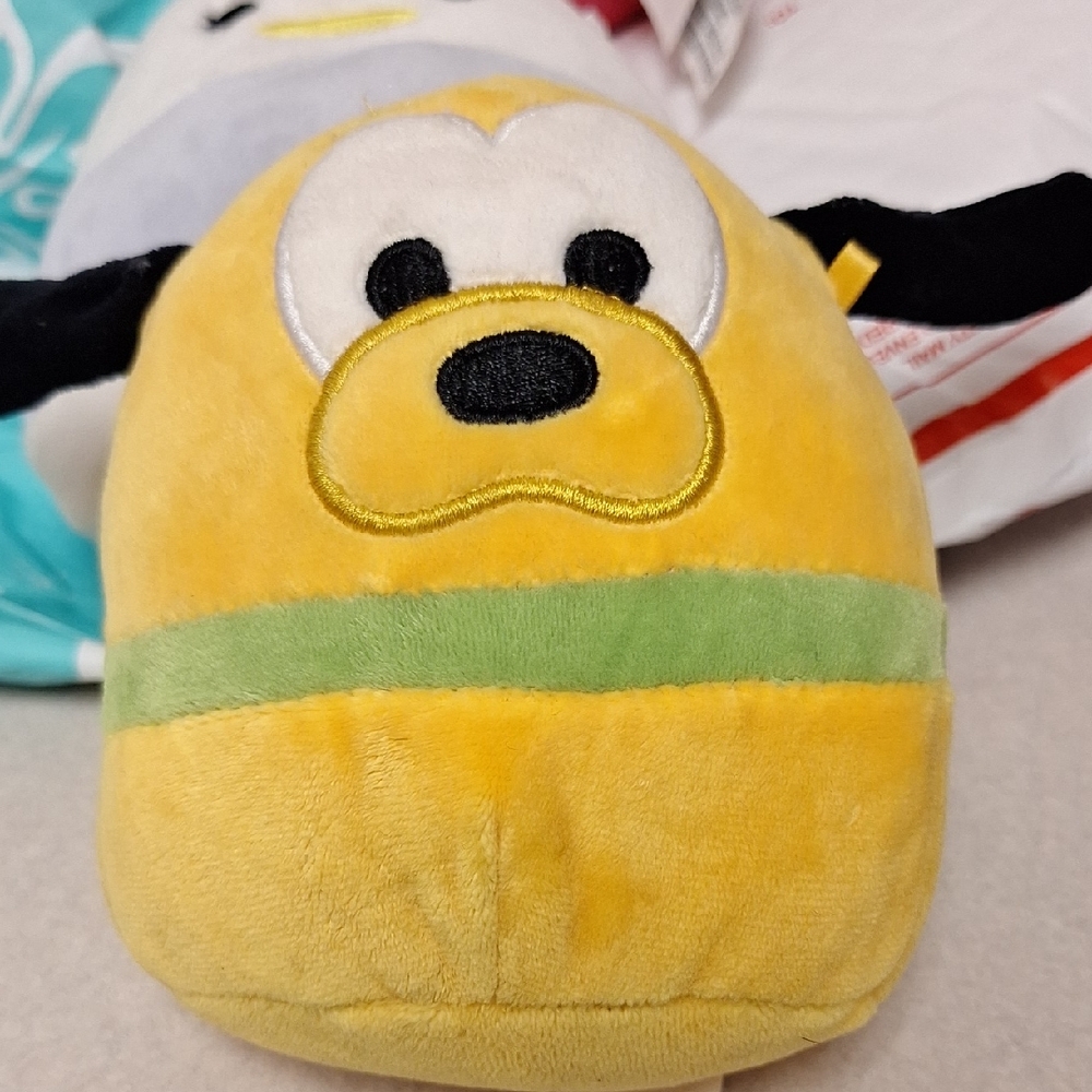 Disney Plush Dog in Yellow and Green